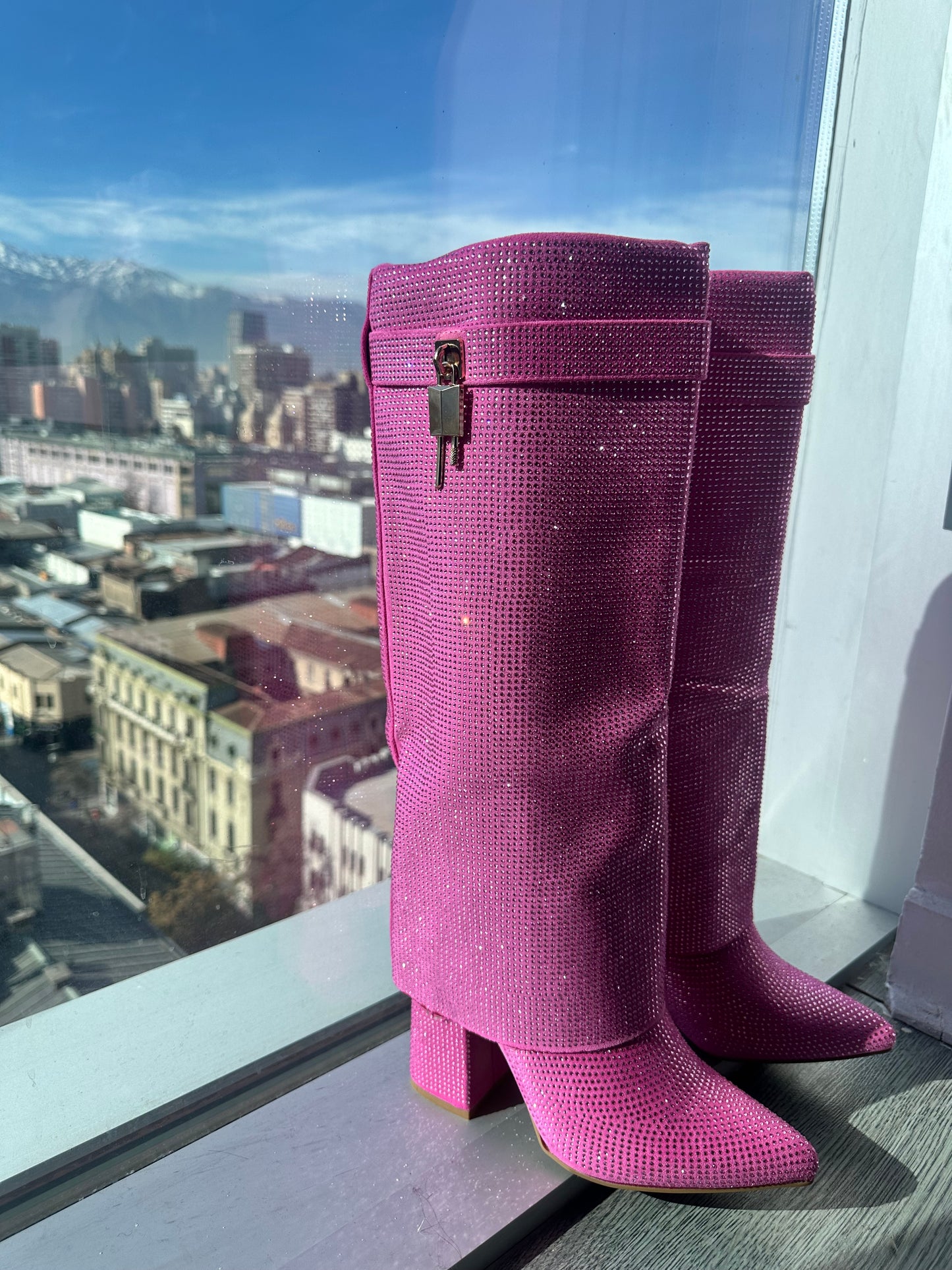 BOTA BRILLOS PINK