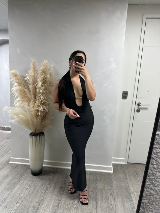 Vestido lazo brillante