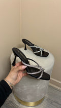 Tacón Shine Black  10cm